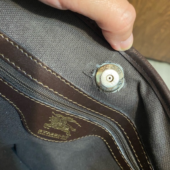 Burberry Haymarket Check Coated Canvass Regent Tote Bag - Picture 6 of 7